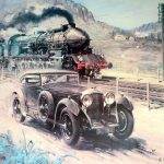 Automobil vs tren: Bentley Speed Six "Blue Train"