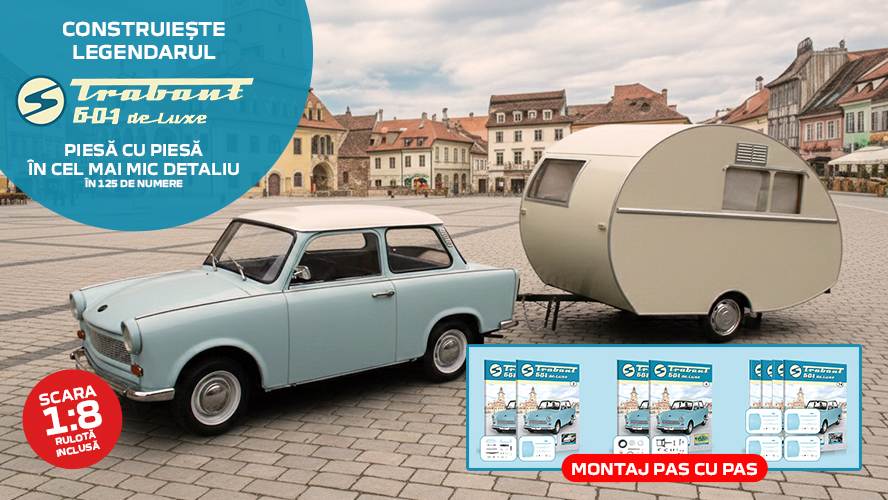 Trabant 601 Deluxe 1:8 Hachette - Ghid complet colectie construibila