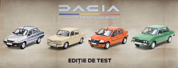 Colectia de Test Hachette Dacia 1:43 – Modele și Detalii Oficiale (2025)