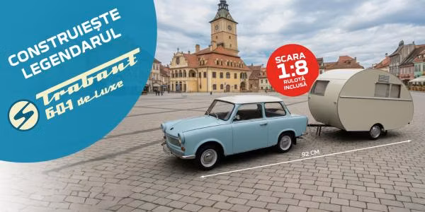 Trabant 601 Deluxe 1:8 Hachette - Ghid complet colectie construibila