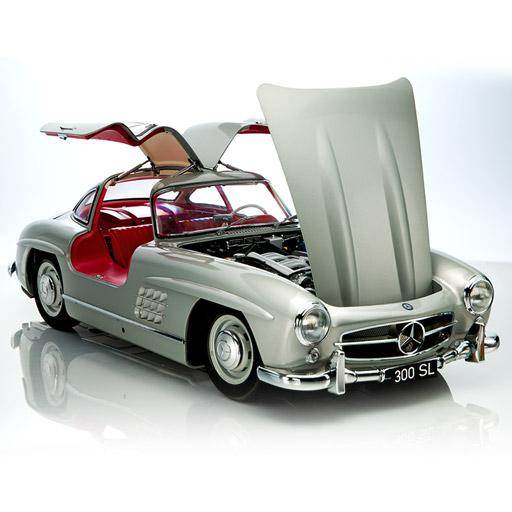 Macheta Mercedes-Benz 300SL Gullwing scara 1:8 - EAGLEMOSS - kit construibil compus din 100 de numere de aparitie
