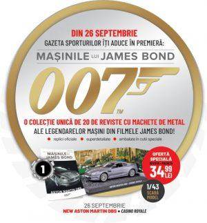Masinile lui James Bond! O noua colectie de machete 1:43.