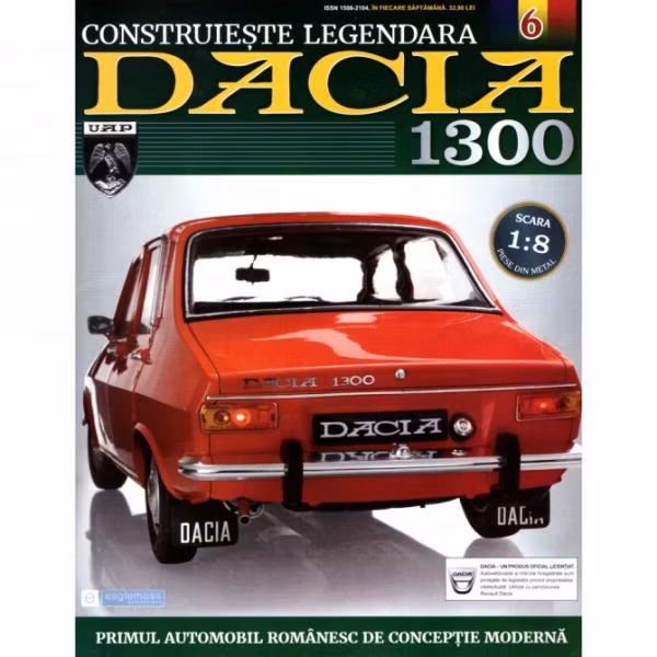 Legendara Dacia 1300 Kit 1:8 Eaglemoss - astazi montajul pieselor aparute in numarul 6