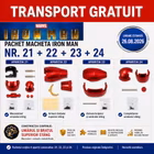 Pachet Iron Man Armura Mark III DeAgostini Nr.21 22 23 24 constructie umar stang si brat superior stang