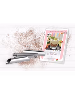 Prajituri din toata lumea Nr.15 - Deserturi la pahar + Set de trei forme pentru rulouri