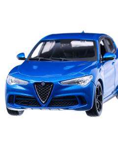 Macheta auto Alfa Romeo Stelvio 2017 albastru metalizat 1:24