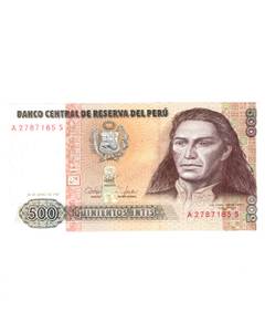 Bani de pe mapamond nr.52 - 1 CENT TARILE DE JOS - 500 DE INTIS PERU