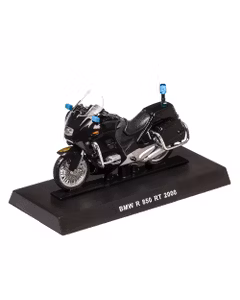 BMW R 850 RT Carabinieri 2000, macheta motocicleta, scara 1:24, negru, Magazine models