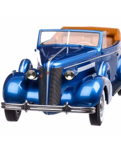 Buick Roadmaster 80-C Four-Door Phaeton 1937, macheta  auto, scara 1:18, albastru metalizat, BoS-Models