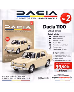 Colectia Dacia Nr.2 - Dacia 1100 1968 - Macheta 1:43 Hachette
