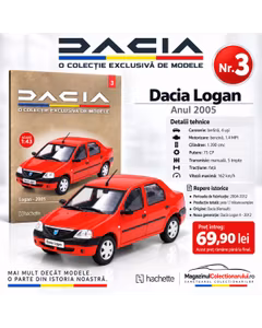 Colectia Dacia Nr.3 - Dacia Logan 2005 - Macheta 1:43 Hachette