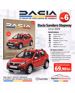 Colectia Dacia Nr.6 - Dacia Sandero Stepway 2009 - Macheta 1:43 Hachette