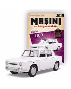 Masini de Legenda Relansare Nr.21 - Dacia 1100 Alb - Macheta Auto 1:43 DeAgostini