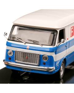 Fiat 238 Van Service1971, macheta  autoutilitara, scara 1:43, bleu cu alb, IXO