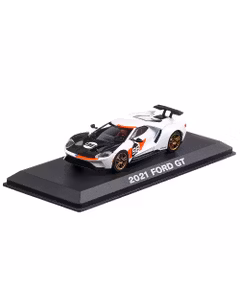 Ford GT #98 2021, macheta auto, scara 1:43, alb cu negru si rosu, GreenLight