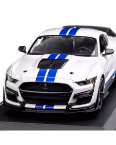 Macheta auto Ford Mustang Shelby GT500 2020 alb 1:18