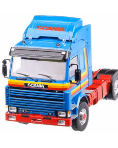 Scania 143H V8 Topline Truck 1987, macheta auto scara 1:18, albastru, MCG