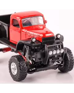 Dodge Power Wagon 1946 scara 1:32, rosu cu negru, monster-truck, New Ray
