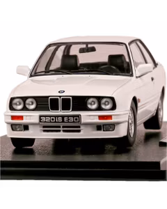 Macheta auto BMW 320iS E30 Italo M3 1989 alb 1:18