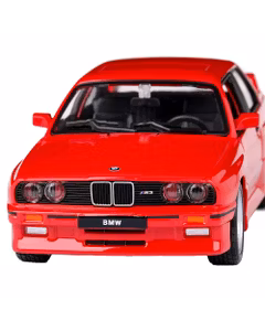 Macheta BMW M3 E30 1988 Rosu - Scara 1:24 - Bburago