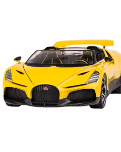 Macheta auto Bugatti W16 Mistral 2023 galben 1:18