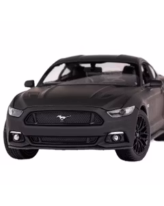 Macheta Ford Mustang GT 2015 Negru Mat 1:24 - Welly