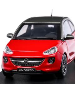 Macheta auto Opel Adam 2018, scara 1:43, rosu cu negru, iScale for Dealer Opel