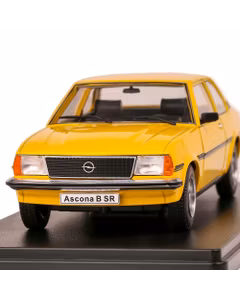 Macheta Opel Ascona 1.9 SR 1975 Galben - Scara 1:24 - Magazine Models