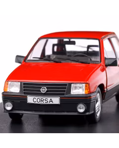 Macheta auto Opel Corsa A SR 1985, scara 1:24, rosu, White Box