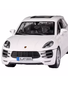 Macheta auto Porsche Macan Turbo 2015 alb 1:24