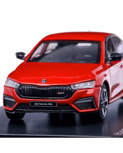 Macheta auto Skoda Octavia IV RS 2020, scara 1:43, rosu metalizat, Abrex