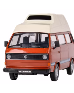 Macheta auto Volkswagen T3 Camper 1980 scara 1:24 maro