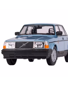 Macheta auto Volvo 240 GL 1986 scara 1:24 bleu Welly