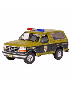 Macheta autospeciala Ford Bronco Maryland Police 1996 verde cu negru 1:18