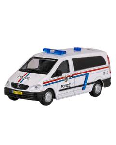 Macheta autospeciala Politie Mercedes-Benz Vito  2011 alb 1:50 Bburago