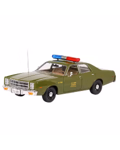 Macheta autospeciala politie militara Plymouth Fury US Army 1977 verde 1-18