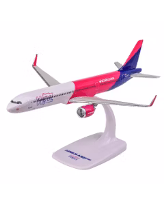 Macheta Avion Airbus A321neo Wizz Air HA-LVK 1:200 - Avion de Pasageri de Colectie PPC Models
