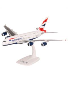 Macheta Avion Airbus A380-800 British Airways G-XLEA 1:250 - Avion de Pasageri de Colectie PPC Models