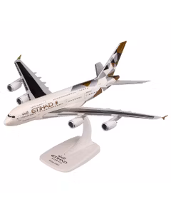Macheta Avion Airbus A380-800 Etihad Airways A6-APA 2014 Livery 1:250 - Avion de Pasageri de Colectie PPC Models