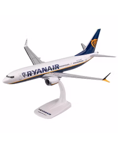 Macheta Avion Boeing 737-8 MAX Ryanair EI-HGT 2023 1:100 - Avion de Pasageri de Colectie PPC Models
