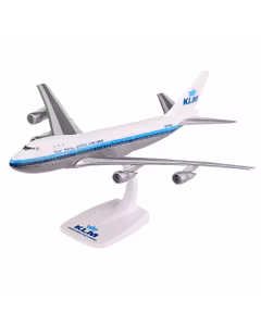 Macheta Avion Boeing 747-200SUD KLM PH-BUA First Livery Alb 1:250 - Jumbo Jet de Colectie PPC Models