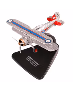 Macheta avion militar Gloster Gladiator RAF No.72 UK 1937 argintiu 1:72 Oxford