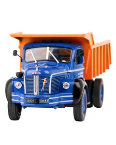 Macheta autobasculanta Berliet GLM10 1953 Albastru cu Portocaliu Scara 1:43 Magazine Models