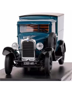 Macheta Citroen C4 Furgon 1930 Verde cu Negru - Scara 1:24 - Magazine Models