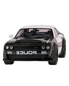 Macheta Dodge Challenger Demon Highway Police 1:18 Solido - Alb cu Negru - Metal - 2023