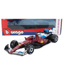 Macheta auto Ferrari SF-25 Charles Leclerc No.16 Miami GP 2025 rosu alb albastru 1:18 Bburago