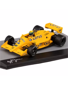 Macheta Formula 1 Lotus Honda 99T Team Lotus No.12 Winner Monaco GP 1987 First Victory F1 Monaco GP Ayrton Senna Yellow 1:43 Magazine Models