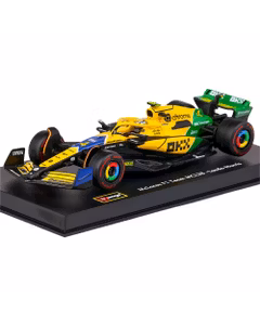 Macheta McLaren MCL38 F1 Monaco GP2024 no.4 Norris cu casca pilot 1:43