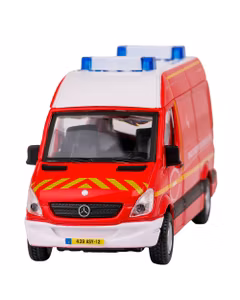 Macheta autospeciala Mercedes-Benz Sprinter Ambulanta Pompieri 2017 rosu 1:50