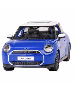 Macheta Mini Cooper SE (J01) 2024 Albastru cu Alb - Scara 1:24 - Maisto